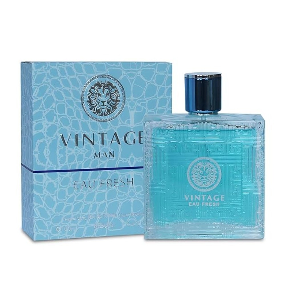 Vintage Man Eau Fresh Natural Spray Eau De Parfum 3.4 fl oz